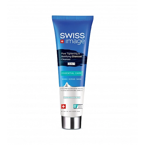 Swiss Image Essential Care Pore Tightening & Mattifying Charcoal Cleanser 100 ml Swiss Image Essential Care Pore Tightening & Mattifying Charcoal Cleanser 100 ml