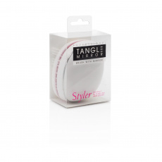 Professional Tangle Mirror Brush With Mirror White