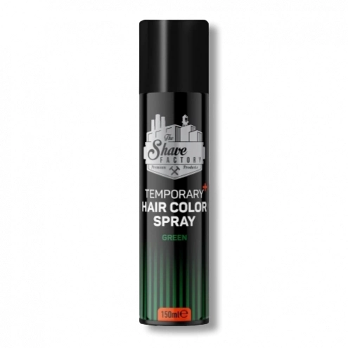 The Shave Factory Temporary Hair Color Spray Green 150ml