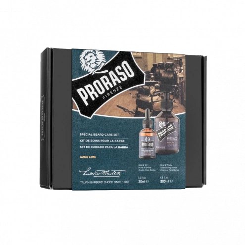 Proraso Azur Lime Gift Box Beard Oil and Shampoo Proraso Azur Lime Gift Box Beard Oil and Shampoo