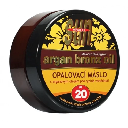 VIVACO Opalovací máslo s BIO arganovým olejem SPF 20 SUN VITAL 200 ml VIVACO Opalovací máslo s BIO arganovým olejem SPF 20 SUN VITAL 200 ml
