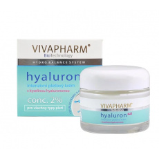 VIVACO Pleťový krém s kyselinou hyaluronovou VIVAPHARM 50 ml