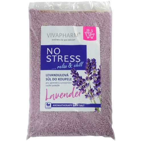 VIVACO Levandulová sůl do koupele NO STRESS 1000 g VIVACO Levandulová sůl do koupele NO STRESS 1000 g