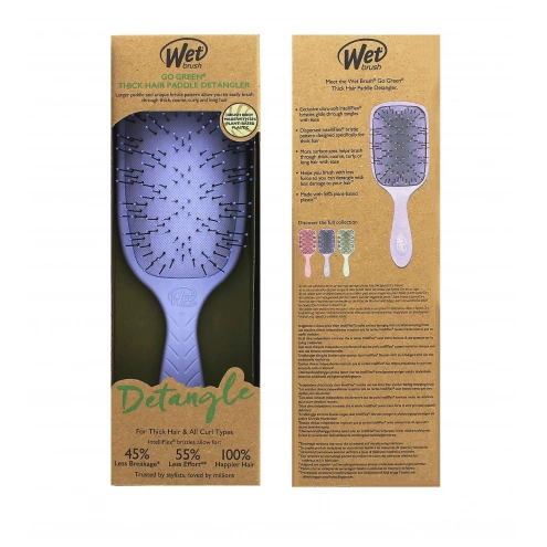 Wet Brush Go Green Thick Hair Paddle Detangler - Purple Wet Brush Go Green Thick Hair Paddle Detangler - Purple