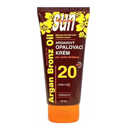 VIVACO Opalovací krém s BIO arganovým olejem SPF 20 SUN VITAL 100 ml VIVACO Opalovací krém s BIO arganovým olejem SPF 20 SUN VITAL 100 ml