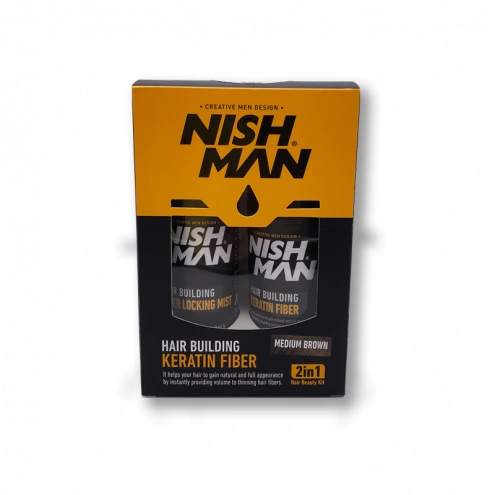 Nishman Keratin Hair Coloring Set Medium Brown 100 ml Nishman Keratin Hair Coloring Set Medium Brown 100 ml