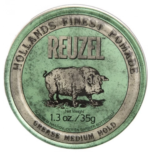 REUZEL Styling Green Pomade Grease Medium Hold 35g REUZEL Styling Green Pomade Grease Medium Hold 35g
