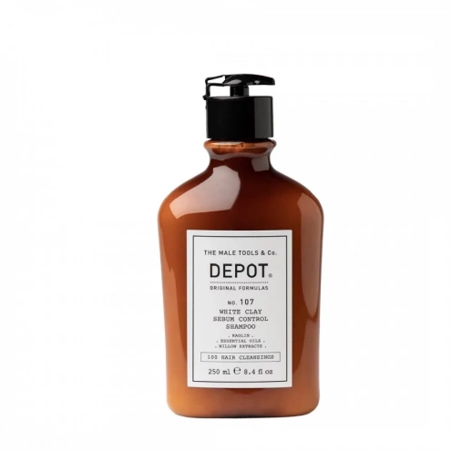 Depot 107 White Clay Sebum Control Shampoo 250ml Depot 107 White Clay Sebum Control Shampoo 250ml