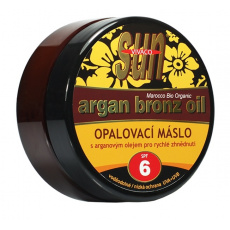 VIVACO Opalovací máslo s BIO arganovým olejem SPF 6 SUN VITAL 200 ml
