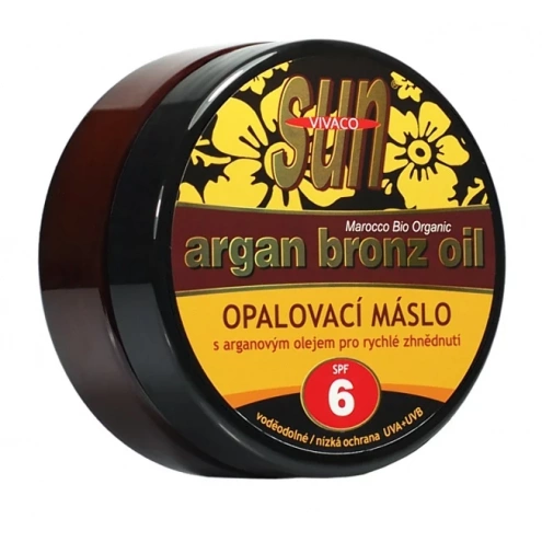 VIVACO Opalovací máslo s BIO arganovým olejem SPF 6 SUN VITAL 200 ml VIVACO Opalovací máslo s BIO arganovým olejem SPF 6 SUN VITAL 200 ml