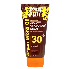 VIVACO Opalovací krém s BIO arganovým olejem SPF 30 SUN VITAL 100 ml