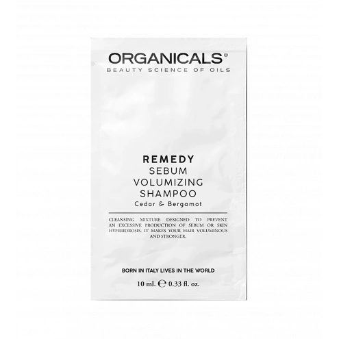 Organicals REMEDY Sebum Volumizing Shampoo Cedar & Bergamot 10 ml Organicals REMEDY Sebum Volumizing Shampoo Cedar & Bergamot 10 ml