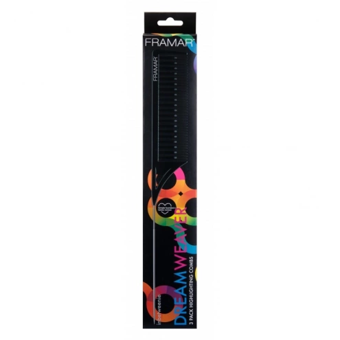 Framar Dream Weaver Combs Black 3 ks Framar Dream Weaver Combs Black 3 ks