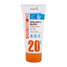 VIVACO Opalovací mléko SUN BRONZ SPF 20 - Coral Friendly 200 ml