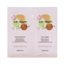 Inebrya Ice Cream Curly Plus Curl Shampoo 15 ml + Curl Mask 15 ml