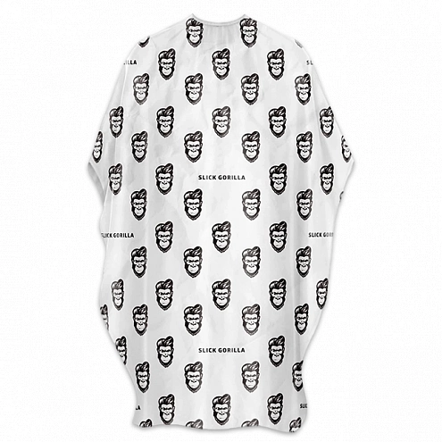 Slick Gorilla White Barber Cape