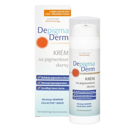 VIVACO Krém na pigmentové skvrny DepigmaDerm VIVAPHARM 50 ml VIVACO Krém na pigmentové skvrny DepigmaDerm VIVAPHARM 50 ml