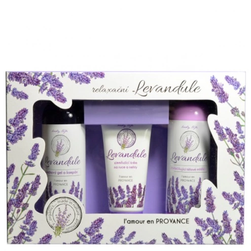 VIVACO Dárková kazeta kosmetiky s levandulovým olejem