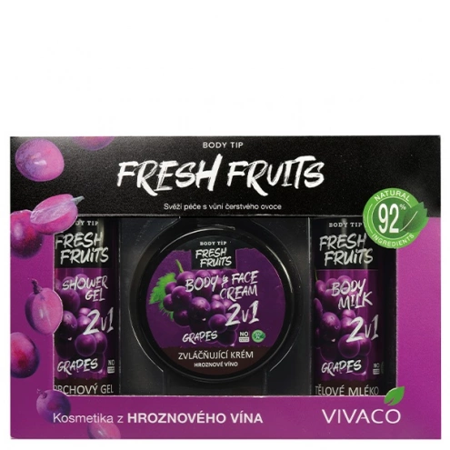 VIVACO Dárková kazeta kosmetiky s hroznovým vínem