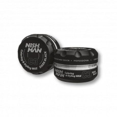 NishMan Hair Styling Wax C3 Black 100 g