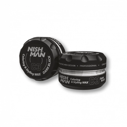 NishMan Hair Styling Wax C3 Black 100 g NishMan Hair Styling Wax C3 Black 100 g