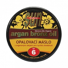 VIVACO Opalovací máslo s BIO arganovým olejem SPF 6 SUN VITAL 200 ml