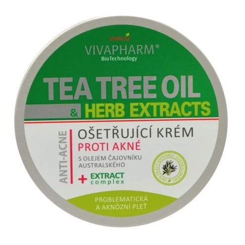 VIVACO Ošetřující krém s Tea Tree Oil VIVAPHARM 200 ml VIVACO Ošetřující krém s Tea Tree Oil VIVAPHARM 200 ml