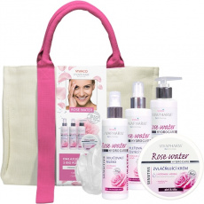 VIVACO Dámská kabelka kosmetiky s růžovou vodou