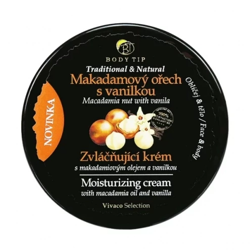 VIVACO Zvláčňující krém Makadamový ořech s vanilkou BODY TIP 200 ml VIVACO Zvláčňující krém Makadamový ořech s vanilkou BODY TIP 200 ml