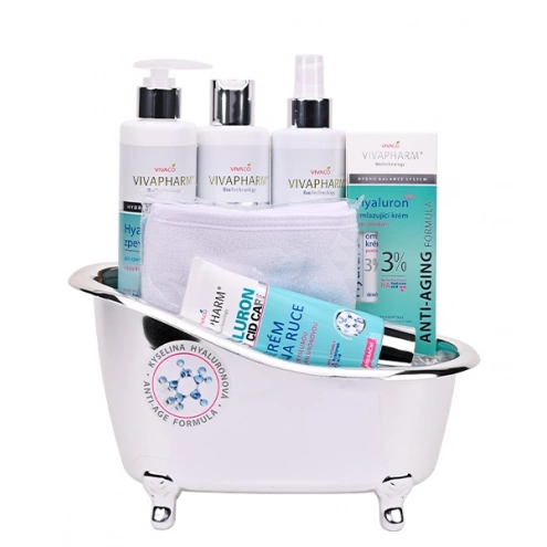 VIVACO Dárková vanička kosmetiky s kyselinou hyaluronovou