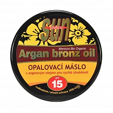 VIVACO Opalovací máslo s BIO arganovým olejem SPF 15 SUN VITAL 200ml