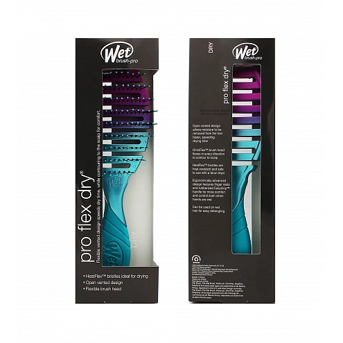 Wet Brush Pro Flex Dry kartáč na vlasy Teal Ombre