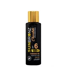 VIVACO Opalovací olej s rozjasňujícími glitry SPF 6 Chocolate SUNBRONZ 100 ml