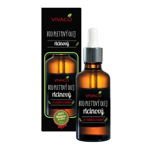 VIVACO 100% BIO Pleťový ricinový olej s pipetou 50 ml VIVACO 100% BIO Pleťový ricinový olej s pipetou 50 ml
