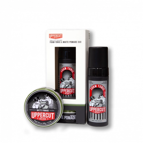 Uppercut Deluxe Gift Set Matte Pomade + Foam Uppercut Deluxe Gift Set Matte Pomade + Foam