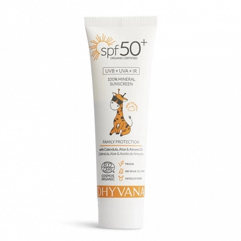 Dhyvana Natural 100% Mineral Tinted Sunscreen SPF 50 Tinted Face Cream 50 ml Dhyvana Natural 100% Mineral Tinted Sunscreen SPF 50 Tinted Face Cream 50 ml