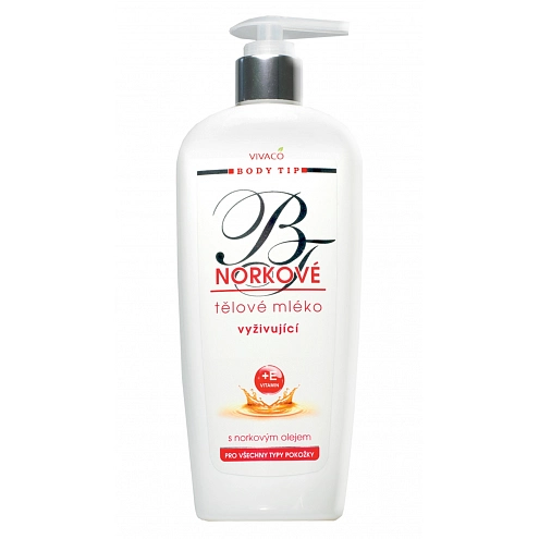VIVACO Tělové mléko s norkovým olejem BODY TIP 400 ml