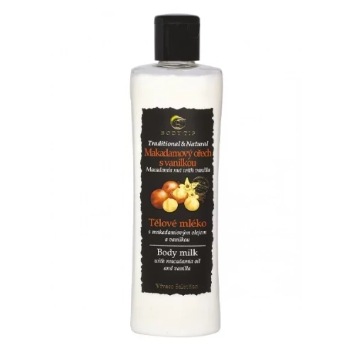 VIVACO Tělové mléko Makadamový ořech s vanilkou BODY TIP 200 ml VIVACO Tělové mléko Makadamový ořech s vanilkou BODY TIP 200 ml