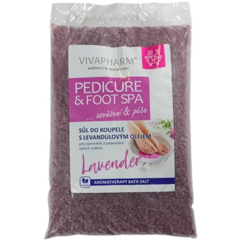 VIVACO Levandulová sůl do koupele PEDICURE a FOOT SPA 1000 g VIVACO Levandulová sůl do koupele PEDICURE a FOOT SPA 1000 g