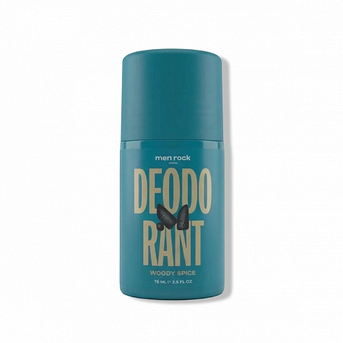 Men Rock Woody Spice Antiperspirant Roll-On Deodorant 75 ml
