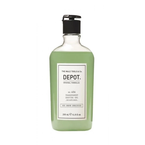 Depot 406 Transparent Shaving Gel Brushless 200ml Depot 406 Transparent Shaving Gel Brushless 200ml