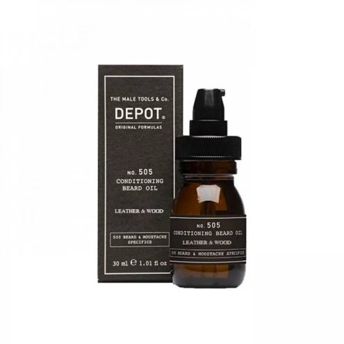 Depot 505 Conditioning Beard Oil Leather & Wood 30 ml Depot 505 Conditioning Beard Oil Leather & Wood 30 ml