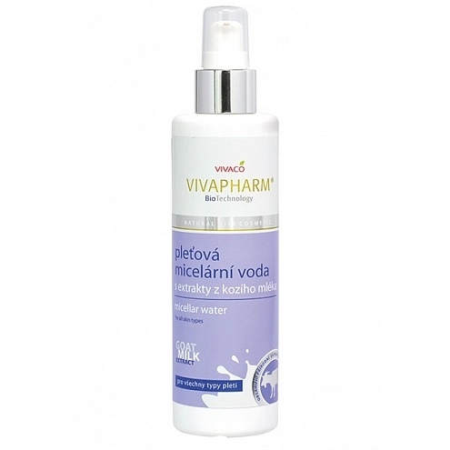 VIVACO Micelární voda s kozím mlékem VIVAPHARM 200 ml VIVACO Micelární voda s kozím mlékem VIVAPHARM 200 ml