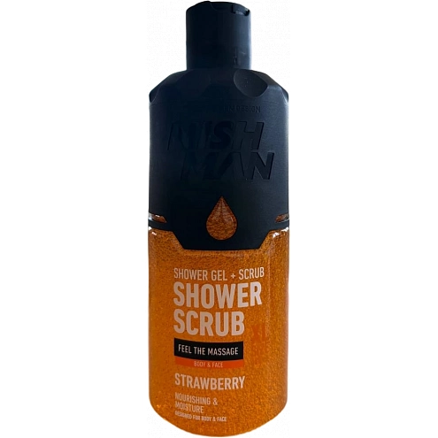 NishMan Exfoliating Shower Gel Strawberry 480 ml