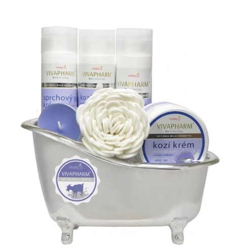 VIVACO Dárková vanička kosmetiky s kozím mlékem