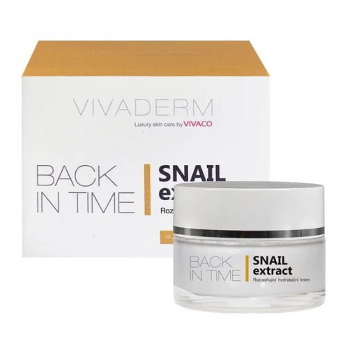 VIVACO Rozjasňující hydratační krém SNAIL extract VIVADERM 50 ml VIVACO Rozjasňující hydratační krém SNAIL extract VIVADERM 50 ml