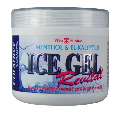 VIVACO Ice gel s eukalyptovým olejem a mentholem VIVAPHARM 500 ml VIVACO Ice gel s eukalyptovým olejem a mentholem VIVAPHARM 500 ml