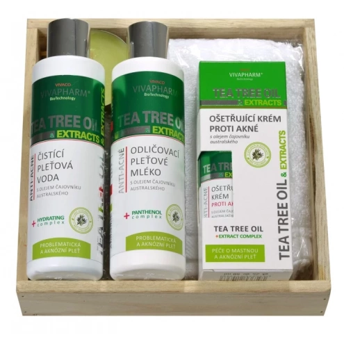 VIVACO Dárková bedýnka kosmetiky s olejem čajovníku australského