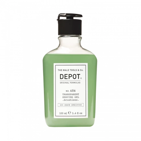 Depot 406 Transparent Shaving Gel Brushless 100ml Depot 406 Transparent Shaving Gel Brushless 100ml