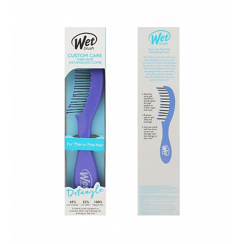 Wet Brush Thin Hair Detangling Comb Purple